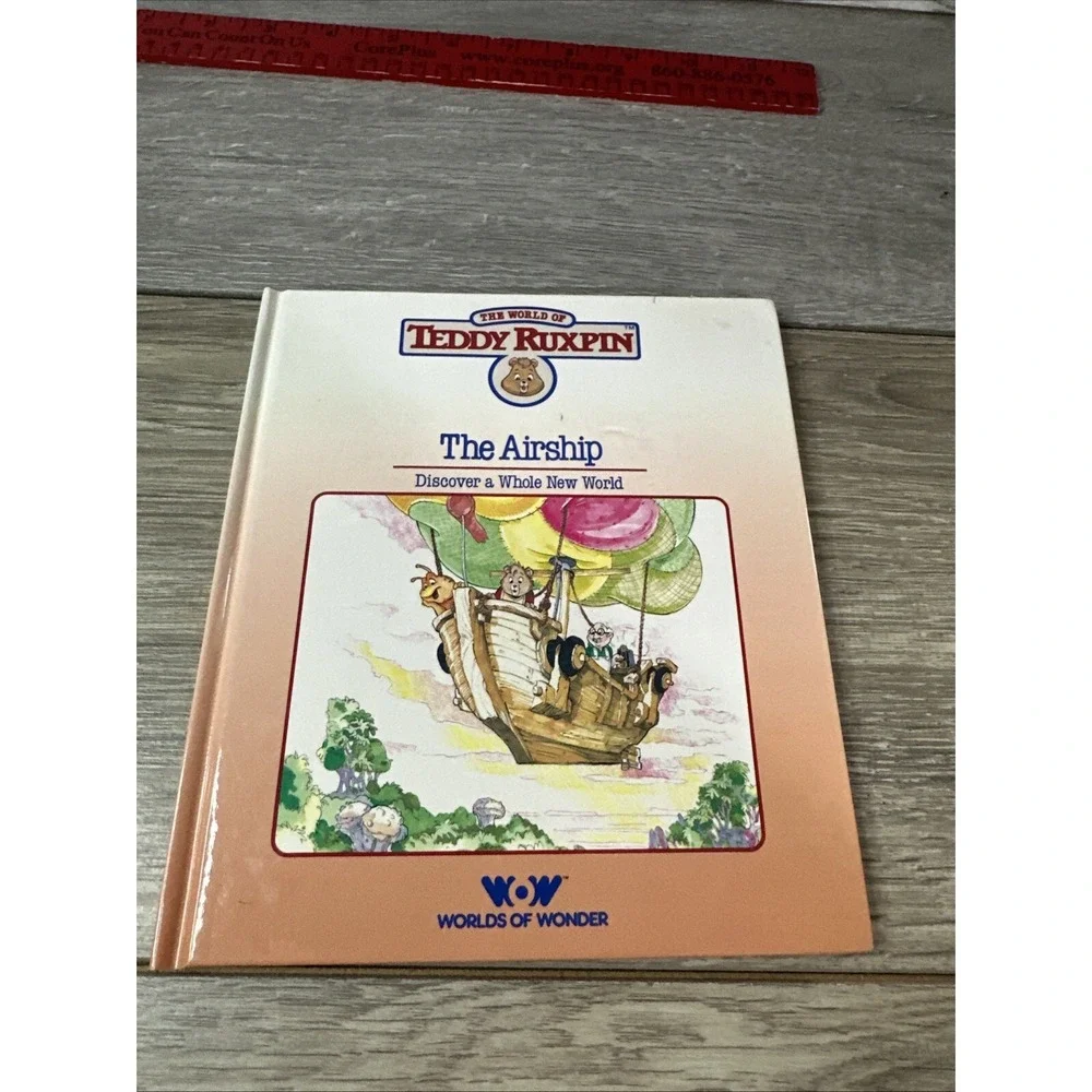 Vintage 1985 Teddy Ruxpin‎ The Airship Hardcover Book Worlds of Wonder WOW 80s